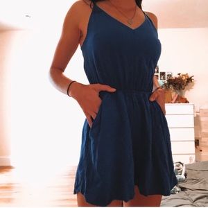 Royal blue romper